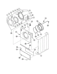 Front Panel / Door & Seal parts for Speed Queen Washer SWF261WH from AppliancePartsPros.com