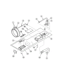 Dispenser parts for Speed Queen Washer SWF261WH from AppliancePartsPros.com