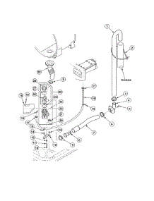 Hoses / Pump parts for Speed Queen Washer SWF261WH from AppliancePartsPros.com