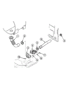 Drain Valve parts for Speed Queen Washer SWFA73QN from AppliancePartsPros.com