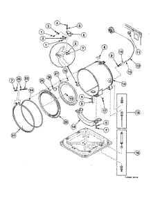 Tub Assy parts for Speed Queen Washer SWFX71NN from AppliancePartsPros.com