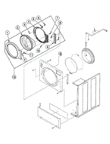 Door Assy parts for Speed Queen Washer SWFX71QN3000 from AppliancePartsPros.com