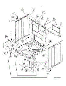 Cabinet Assy parts for Speed Queen Washer SWFX74WN4000 from AppliancePartsPros.com