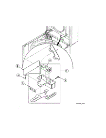 Lid Switch parts for Alliance Washer SWNLX2HP112TW01 from AppliancePartsPros.com