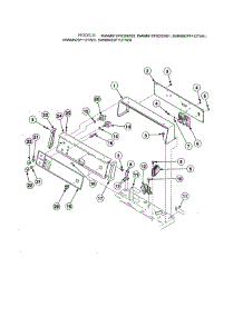 Control Panel & Hood / Controls parts for Alliance Washer SWNLX2PP112TW02 from AppliancePartsPros.com