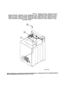 Wire Harness / Wires parts for Alliance Washer SWNSX1SP112TW01 from AppliancePartsPros.com