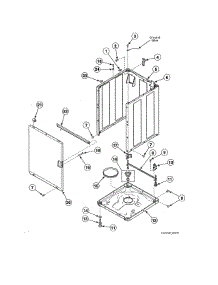 Front Panel / Base / Cabinet Kit parts for Alliance Washer SWNSX1SP302UW01 from AppliancePartsPros.com