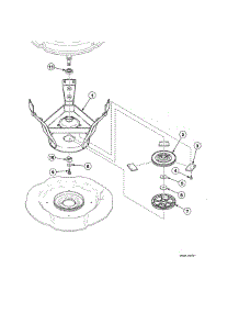 Weldment & Bearing / Brake / Pulley parts for Alliance Washer SWNSX2PP112TW01 from AppliancePartsPros.com