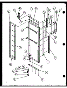 Refrigerator Door Hinge And Trim Parts (Sw25h / P7836023w) (Swp25h / P7836024w) (Sw22h / P7836026w) (Swp25h / P7836037w) parts for Amana Side-By-Side Refrigerator SWP25H-P7836024W from AppliancePartsPros.com