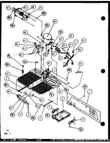 Machine Compartment parts for Amana Side-By-Side Refrigerator SWPD25H-P7836022W from AppliancePartsPros.com