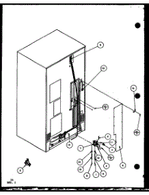 Cabinet Back parts for Amana Side-By-Side Refrigerator SWPD25H-P7836022W from AppliancePartsPros.com