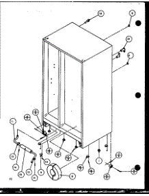 Drain And Rollers parts for Amana Side-By-Side Refrigerator SWPD25H-P7836036W from AppliancePartsPros.com