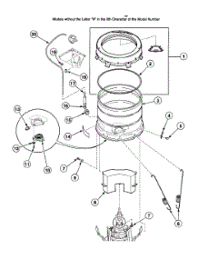 Tub Assy 2 parts for Speed Queen Washer SWT020LA from AppliancePartsPros.com