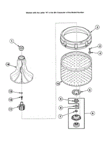 Hub Assy 1 parts for Speed Queen Washer SWT020LN from AppliancePartsPros.com