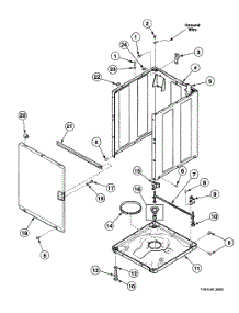 Cabinet Assy parts for Speed Queen Washer SWT020QM from AppliancePartsPros.com