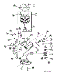 Motor Assy parts for Speed Queen Washer SWT020QN from AppliancePartsPros.com