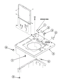 Cabinet Top parts for Speed Queen Washer SWT020WA from AppliancePartsPros.com