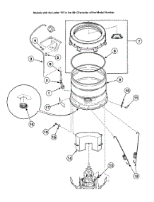 Tub Assy 1 parts for Speed Queen Washer SWT020WA from AppliancePartsPros.com