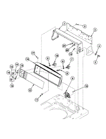 Control Assy parts for Speed Queen Washer SWT020WN from AppliancePartsPros.com
