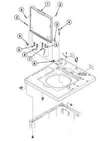 Lid Assy parts for Speed Queen Washer SWT021LA from AppliancePartsPros.com