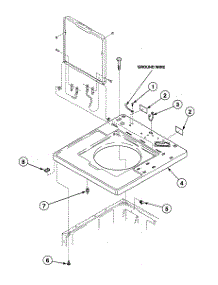 Cabinet Top parts for Speed Queen Washer SWT021LA from AppliancePartsPros.com