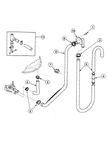 Drain Hoses parts for Speed Queen Washer SWT021LA from AppliancePartsPros.com