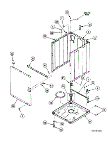 Cabinet Assy parts for Speed Queen Washer SWT021QM from AppliancePartsPros.com