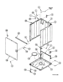 Cabinet parts for Speed Queen Washer SWT110QM from AppliancePartsPros.com