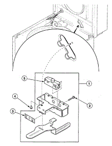 Lid Switch parts for Speed Queen Washer SWT120WA from AppliancePartsPros.com