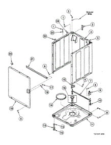 Cabinet parts for Speed Queen Washer SWT120WM from AppliancePartsPros.com