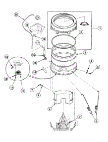 Tub Assy parts for Speed Queen Washer SWT121QA from AppliancePartsPros.com
