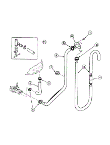 Drain Hoses parts for Speed Queen Washer SWT121QA from AppliancePartsPros.com
