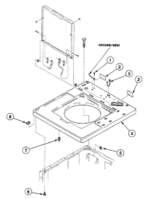 Cabinet Top parts for Speed Queen Washer SWT121QM from AppliancePartsPros.com