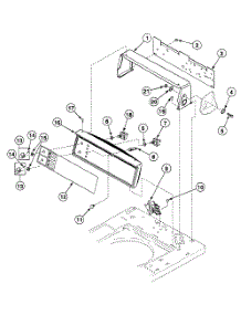 Control Panel parts for Speed Queen Washer SWT121WA from AppliancePartsPros.com