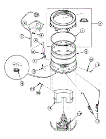 Outer Tub parts for Speed Queen Washer SWT210LN1124 from AppliancePartsPros.com