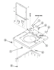 Cabinet Top parts for Speed Queen Washer SWT210QA from AppliancePartsPros.com