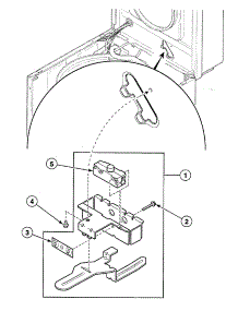 Lid Switch parts for Speed Queen Washer SWT210QA from AppliancePartsPros.com