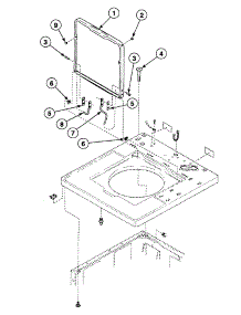 Lid Assy parts for Speed Queen Washer SWT220LA from AppliancePartsPros.com