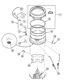 Tub Assy parts for Speed Queen Washer SWT2A0LN1124 from AppliancePartsPros.com