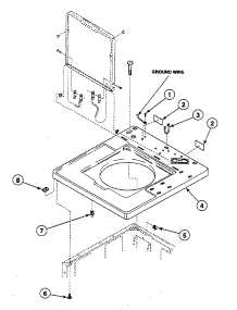 Cabinet Top parts for Speed Queen Washer SWT2A0QN from AppliancePartsPros.com