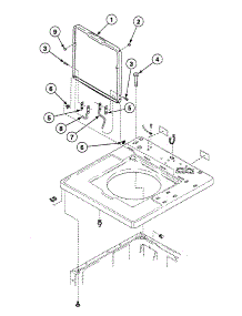 Lid Assy parts for Speed Queen Washer SWT2A0WN from AppliancePartsPros.com
