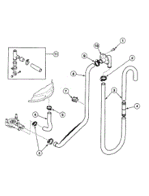 Drain Hoses parts for Speed Queen Washer SWT2A0WN from AppliancePartsPros.com