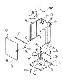 Cabinet parts for Speed Queen Washer SWT2A0WN from AppliancePartsPros.com