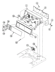 Control Panel parts for Speed Queen Washer SWT2B0QN1124 from AppliancePartsPros.com