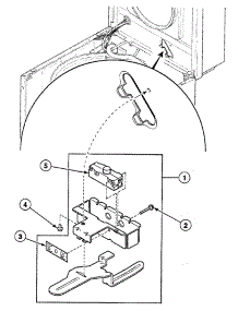 Lid Switch parts for Speed Queen Washer SWT2B0WN1124 from AppliancePartsPros.com
