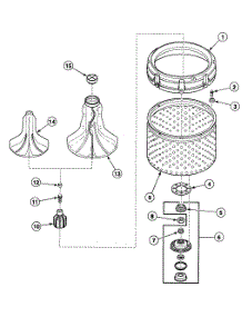 Washtub Assy parts for Speed Queen Washer SWT321LM from AppliancePartsPros.com