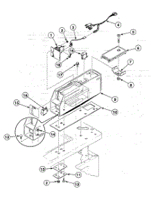 Meter Case parts for Speed Queen Washer SWT420QM from AppliancePartsPros.com
