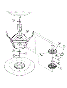 Brake Assy parts for Speed Queen Washer SWT521WA from AppliancePartsPros.com