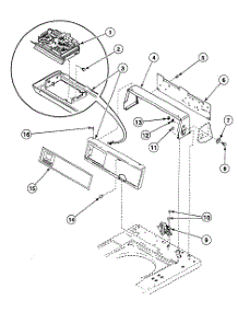 Control Panel parts for Speed Queen Washer SWT620QD from AppliancePartsPros.com