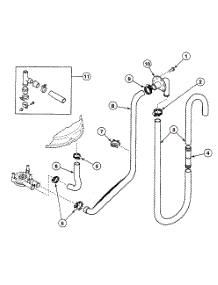 Drain Hoses parts for Speed Queen Washer SWT621LM from AppliancePartsPros.com
